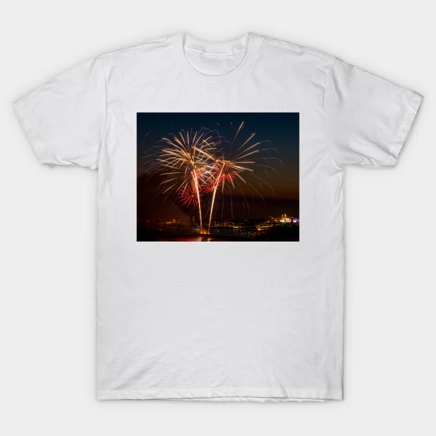 Fireworks in Plymouth T-Shirt by jonrendle